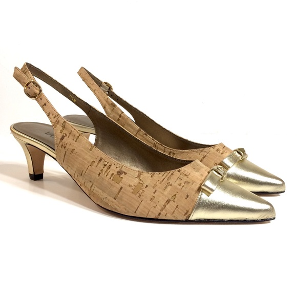 Vaneli Shoes - Vaneli Womens Slingback Heels Pointed Toe Vaneli Shoes - Vaneli Womens Slingback Heels Pointed Toe